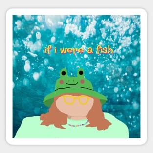 if i were a fish Sticker